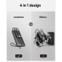 Power Bank 20000mAh con Cables Integrados, VEEKTOMX Bateria Externa Carga Rapida, Bateria Portatil Powerbank Viaje Cargador
