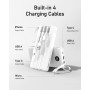 Power Bank 20000mAh con Cables Integrados, VEEKTOMX Bateria Externa Carga Rapida, Bateria Portatil Powerbank Viaje Cargador