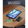 INIU Power Bank, 45W 10000mAh Slimmest Bateria Portatil con Cable USB C Integrado, USB C In&out PD 3.0 QC 4.0 Bateria Externa