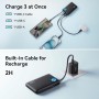 INIU Power Bank, 45W 10000mAh Slimmest Bateria Portatil con Cable USB C Integrado, USB C In&out PD 3.0 QC 4.0 Bateria Externa
