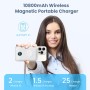 Power Bank Magnético para MagSafe, 4-in-1 10800mAh Bateria Externa Inalámbrica QC4.0+PD 22,5W USB C Carga Rapida Bateria