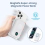Power Bank Magnético para MagSafe, 4-in-1 10800mAh Bateria Externa Inalámbrica QC4.0+PD 22,5W USB C Carga Rapida Bateria