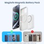 Power Bank Magnético para MagSafe, 4-in-1 10800mAh Bateria Externa Inalámbrica QC4.0+PD 22,5W USB C Carga Rapida Bateria