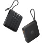 VRURC Power Bank 20000mAh, Power Bank con Cables Integrados, Batería de Carga Rápida USB C de 22,5 W, Pantalla LED para iPhone