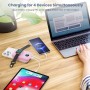 Power Bank Magnético para MagSafe, 4-in-1 10800mAh Bateria Externa Inalámbrica QC4.0+PD 22,5W USB C Carga Rapida Bateria