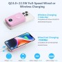 Power Bank Magnético para MagSafe, 4-in-1 10800mAh Bateria Externa Inalámbrica QC4.0+PD 22,5W USB C Carga Rapida Bateria