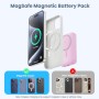 Power Bank Magnético para MagSafe, 4-in-1 10800mAh Bateria Externa Inalámbrica QC4.0+PD 22,5W USB C Carga Rapida Bateria