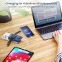 Power Bank Magnético para MagSafe, 4-in-1 10800mAh Bateria Externa Inalámbrica QC4.0+PD 22,5W USB C Carga Rapida Bateria