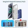 Power Bank Magnético para MagSafe, 4-in-1 10800mAh Bateria Externa Inalámbrica QC4.0+PD 22,5W USB C Carga Rapida Bateria