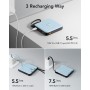 VRURC Power Bank 20000mAh, Power Bank con Cables Integrados, Batería de Carga Rápida USB C de 22,5 W, Pantalla LED para iPhone