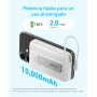 Anker Zolo Power Bank Magnético, Cargador Portátil Inalámbrico de 10.000 mAh con Carga Rápida Máxima de 30 W, Batería con Cable