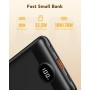 VEGER Power Bank,Slimmest USB C Bateria Portatil 10000mAh,22.5W Mini Bateria Externa Carga Rapida con iPhone15 14 13 12 11 X Pro