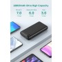 A ADDTOP 22.5W Power Bank 26800mAh - Batería Externa Carga Rápida - Cargador Portátil con PDQC 3.0 Pantalla LED y 4 Outputs para