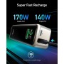 Anker Prime Power Bank Carga Rapida, Cargador Portátil de 27,650 mAh, 250W, y con 3 Puertos, Compatible con iPhone 16/15 Series,