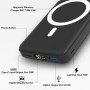 Mag-safe Power Bank 10000mAh, AOGUERBE Magnético Bateria Externa, Inalámbrico 5W 7.5W 15W, 22.5W QC USB-A, 20W PD USB- C y 18W