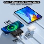 Mag-safe Power Bank 10000mAh, AOGUERBE Magnético Bateria Externa, Inalámbrico 5W 7.5W 15W, 22.5W QC USB-A, 20W PD USB- C y 18W