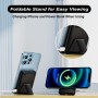 Mag-safe Power Bank 10000mAh, AOGUERBE Magnético Bateria Externa, Inalámbrico 5W 7.5W 15W, 22.5W QC USB-A, 20W PD USB- C y 18W