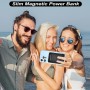 Mag-safe Power Bank 10000mAh, AOGUERBE Magnético Bateria Externa, Inalámbrico 5W 7.5W 15W, 22.5W QC USB-A, 20W PD USB- C y 18W