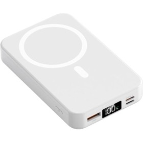Bateria Externa Carga rapida 22.5 w 10.000 mAh, Bateria portatil Dispositivos conexión Tipo c, Power Bank magnética con Soporte,