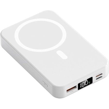 Bateria Externa Carga rapida 22.5 w 10.000 mAh, Bateria portatil Dispositivos conexión Tipo c, Power Bank magnética con Soporte,