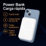 Bateria Externa Carga rapida 22.5 w 10.000 mAh, Bateria portatil Dispositivos conexión Tipo c, Power Bank magnética con Soporte,
