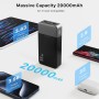 Portable Power Bank 20000mAh, JUOVI 35W Cargador portátil, batería de Carga rápida, PD3.0 QC4.0 batería Externa del teléfono con