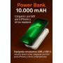 Bateria Externa Carga rapida 22.5 w 10.000 mAh, Bateria portatil Dispositivos conexión Tipo c, Power Bank magnética con Soporte,