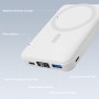 Mag-safe Power Bank 10000mAh, AOGUERBE Magnético Bateria Externa, Inalámbrico 5W 7.5W 15W, 22.5W QC USB-A, 20W PD USB- C y 18W