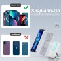 Mag-safe Power Bank 10000mAh, AOGUERBE Magnético Bateria Externa, Inalámbrico 5W 7.5W 15W, 22.5W QC USB-A, 20W PD USB- C y 18W