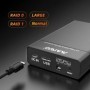 MAIWO-funda HDD SSD externa de doble bahía de 2,5 pulgadas, carcasa RA