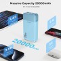 Portable Power Bank 20000mAh, JUOVI 35W Cargador portátil, batería de Carga rápida, PD3.0 QC4.0 batería Externa del teléfono con