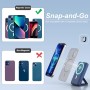 Mag-safe Power Bank 10000mAh, AOGUERBE Magnético Bateria Externa, Inalámbrico 5W 7.5W 15W, 22.5W QC USB-A, 20W PD USB- C y 18W