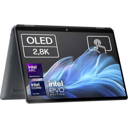 HP Envy x360 14-fc0006ns - Ordenador convertible de 14" OLED 2.8K 120 Hz (Intel Evo Core Ultra 7 155U, 32GB RAM, 1TB SSD, Intel