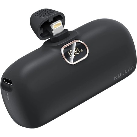 Power Bank Mini 5000mAh,Kuulaa 20W Cargador Portátil Batería Externa Peso Ligero [Lipstick-Size] con Salida de 3A Carga rápida