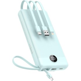 Power Bank 20000mAh, VEEKTOMX Bateria Externa USB C Cargador Portatil con Cables Integrados, 5 Salidas y 2 Entradas Powerbank