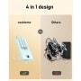 Power Bank 20000mAh, VEEKTOMX Bateria Externa USB C Cargador Portatil con Cables Integrados, 5 Salidas y 2 Entradas Powerbank