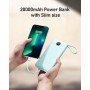 Power Bank 20000mAh, VEEKTOMX Bateria Externa USB C Cargador Portatil con Cables Integrados, 5 Salidas y 2 Entradas Powerbank