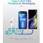 Power Bank Mini 5000mAh,Kuulaa 20W Cargador Portátil Batería Externa Peso Ligero [Lipstick-Size] con Salida de 3A Carga rápida