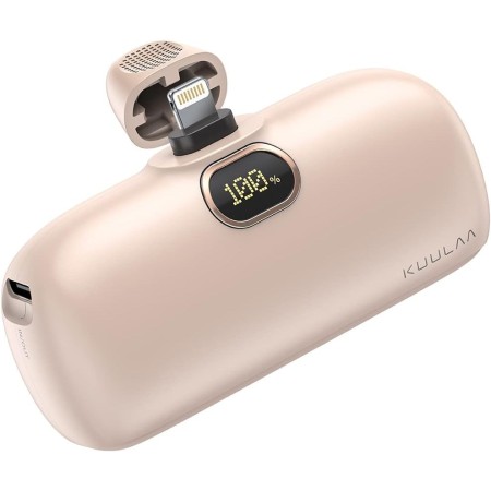 Power Bank Mini 5000mAh,Kuulaa 20W Cargador Portátil Batería Externa Peso Ligero [Lipstick-Size] con Salida de 3A Carga rápida