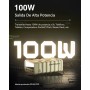 imuto 𝟏𝟎𝟎𝐖 Power Bank, 26800mAh Bateria Externa Carga Rapida, Bateria Portatil de 4 Puertos con Pantalla Digital, Compatible con