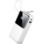 Power Bank 10000mAh, Batería Externa Carga Rapida 5V/3A Bateria Portatil Cable Integrado con Entrada y Salida USB C de Alta