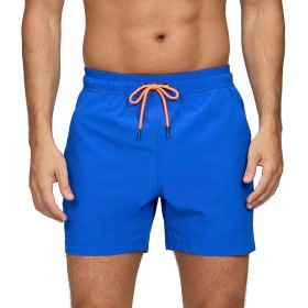 Aisprts Bañador Hombre con Bolsillos con Cremallera Bañador Natacion Repelente al Agua de Secado Rápido Pantalones Cortos Hombre