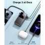 Power Bank 10000mAh, Batería Externa Carga Rapida 5V/3A Bateria Portatil Cable Integrado con Entrada y Salida USB C de Alta