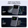 UGREEN Uno Power Bank Magnético 5000mAh, Cargador Portátil PD 20W, Batería Externa Inalámbrica con Pantalla y Soporte,