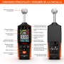 LASELION MS04 Medidor de Humedad de Pared Con Sensor de Bola Para Exploraciones de Superficie No Destructivas, Ideal Para