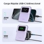 UGREEN Uno Power Bank Magnético 5000mAh, Cargador Portátil PD 20W, Batería Externa Inalámbrica con Pantalla y Soporte,