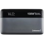 Intenso Powerbank HE20000 - Batería Externa (100 W, Cable de Carga USB-C a USB-C, 20000 mAh), Color Gris y Negro