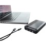Intenso Powerbank HE20000 - Batería Externa (100 W, Cable de Carga USB-C a USB-C, 20000 mAh), Color Gris y Negro