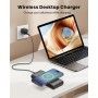 BRENCIL Batería Externa Inalámbrico 27000mAh Power Bank, 20W Batería Externa Carga Rápida, Wireless Cargador Portátil, Bateria