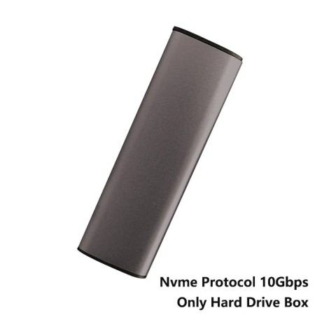 Caja M2 NVMe SSD, caja portátil PCIe SSD de 10Gbps para protocolo M.2 